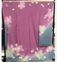 振袖 新品 未仕立て 仮絵羽 桜柄 赤 レッド 在庫処分 - メルカリ