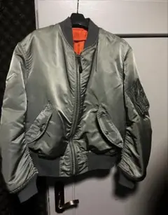 80s USA製 ALPHA MA-1 ma1 ボンバージャケット カーキ m