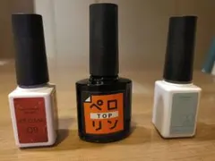 ジェルネイルまとめ売り　3本　ペロリンTOP＆カラージェル