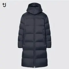 UNIQLO +Jオーバーサイズダウンコート　サイズXS ネイビー