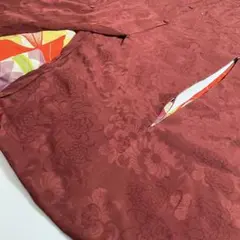 ダ*中様 アンティーク 和装コート 乱菊文様 羽裏 鞠文 正絹 N724