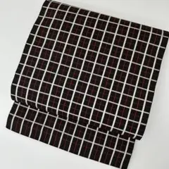 名古屋帯 九寸 正絹 格子模様 チェック柄 刺繍 楽天市場】名古屋帯 単品 絹 仕立て付き 九寸 なごや帯 六通柄