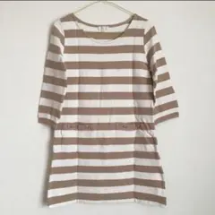 値下げ　Vis ビス　ボーダー　ワンピース 上品