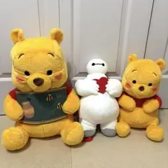 くまのプーさん　ベイマックス　ぬいぐるみ　３個セット　ディズニー