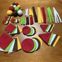 見立てごっこ遊び おままごとセット フェルト モンテッソーリ 知育玩具 保育教材