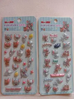 【新品】トムとジェリー　ぷくぷくシール　立体シール