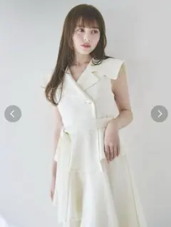 アシメプリーツトレンチワンピース dazzlin