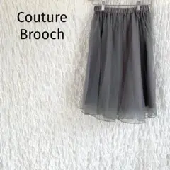 Couture Brooch チュールスカート 裏起毛あり シンプル a450㉘