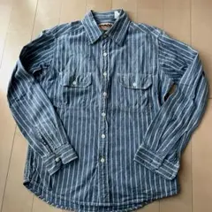 美品！カムコ レイルロードストライプ シャンブレー ワークシャツ CAMCO