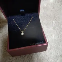18Kダイヤモンド0.2ネックレス新品未使用！