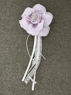 【定価3千円】薄紫のフラワーブローチ