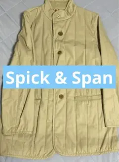 ベージュ キルティングジャケット