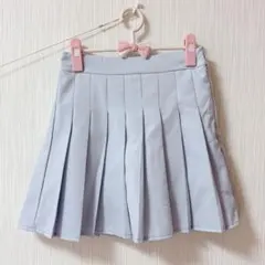 ♡ 量産型 水色 制服 プリーツ スカート 地雷系 サブカル コスプレ♡