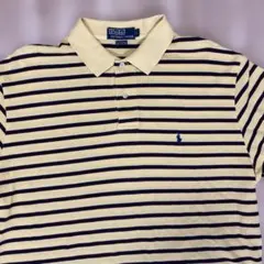 ラルフローレン ポロシャツ L ボーダー 黄