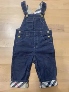 BURBERRY デニムオーバーオール　ロンパース　90