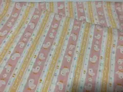 ひよこ柄の綿生地 110×200cm