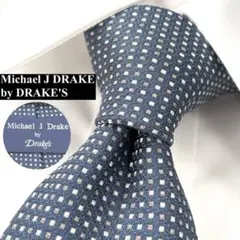 Michael J Drake ドレイクス ドット ネクタイ ネイビーのサムネイル