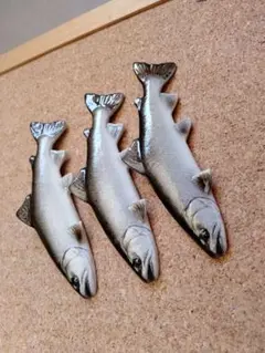 .Seaトラウトブローチ(桜鱒婚姻色/ウッド製)１点物 ★最終価格★ River.Seaトラウトブローチ(桜鱒婚姻色/ウッド製)【1点物