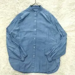 IENA　フリルカラーブラウス　パールボタン　2022年SS