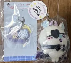 【新品】ちいかわ てんし♡あくまマスコット あくまなモモンガ＆F賞ラバーチャーム