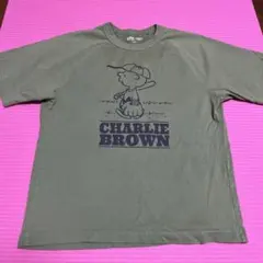 ユニクロ スヌーピー チャーリーブラウン Tシャツ