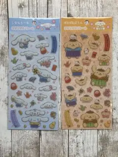 【まとめ売り値下げ対象】 Sanrio キラキララメシール 和装　２点
