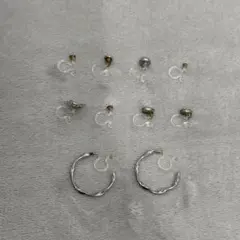 イヤリングセット 10個シルバー