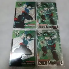 僕のヒーローアカデミア　ヒロアカ　ウエハース　カード　緑谷出久　デク　4枚セット