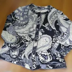 LEONARD#極美品#日本製#38#毛60%絹40%#伸縮#花柄#カーディガン - メルカリ