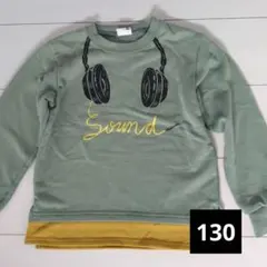 【Blue Mart 130】トレーナー　ヘッドホンデザイン