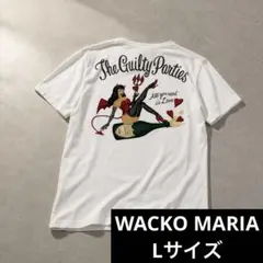 【初期タグ】WACKO MARIA デビルウーマン ロゴプリント T 白 Lのサムネイル