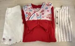 【80サイズまとめ売り】袴ロンパース 花柄　お食い初め　初節句　女の子ベビー