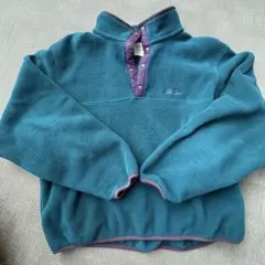 ✨ L.L.Bean 90s フリース スナップT ターコイズ パープル ✨