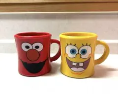 エルモ&スポンジボブ マグカップセット