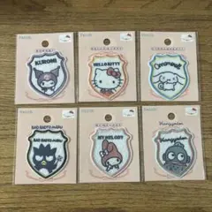 新品　サンリオ　エルプレムワッペン　キティ　クロミ　マイメロ　シナモン　 他6種