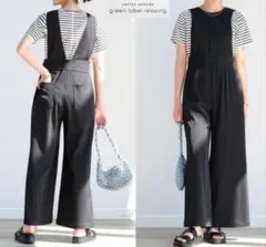 グリーンレーベルリクラシング　ドライツイル リーン サロペット　ブラック