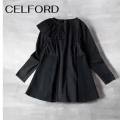 CELFORD　アシメトリー　フリルカットソー　ぺプラム　切替　近年モデルのサムネイル