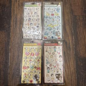 PEANUTS スヌーピー BONBON DROP ステッカー 4パックセット