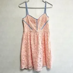 【MERCURY DUO 】マーキュリーデュオ　ピンク　レース　ワンピース　花柄