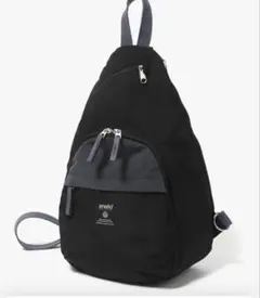 新品未使用✨アネログランデ　クロスボディバッグ　モイスト　ブラックショルダー　黒