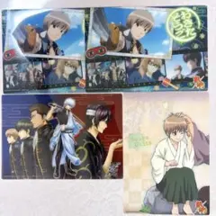 銀魂 沖田総悟 坂田銀時 土方十四郎 クリアプレート 4点セット