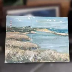 風景画 油彩 海岸