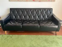 カリモク60 ソファー　ロビーチェア3シータースタンダードブラック