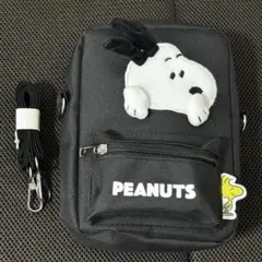 【新品】PEANUTS スヌーピー ショルダーバッグ 黒
