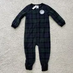gap チェック柄　フリース　カバーオール