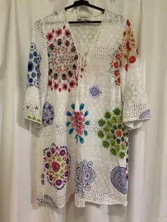 極美品 ダーマコレクション カットワークレース 刺繍 チュニック丈 ブラウス 楽天市場】【アウトレット】 スカラップレースチュニック