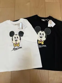 新品タグ付きミッキー Tシャツ 2枚セット