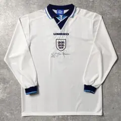 umbro イングランド代表 サッカー ユニフォーム　XL 長袖 1996 1996年 UMBROイングランド代表 サッカーユニフォーム 1998年