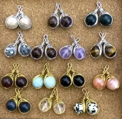 大特価‼️天然石チャームセット　約10㎜