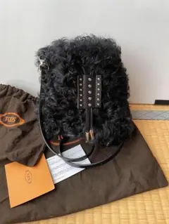 美品　TODsトッズ　ショルダーバッグ　リアルファー２WAYバッグ　ハンドバッグ 楽天市場】□新品同様□ TODS トッズ リアルファー×レザー 2WAY